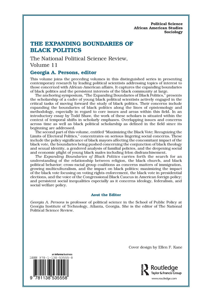 The Expanding Boundaries of Black Politics