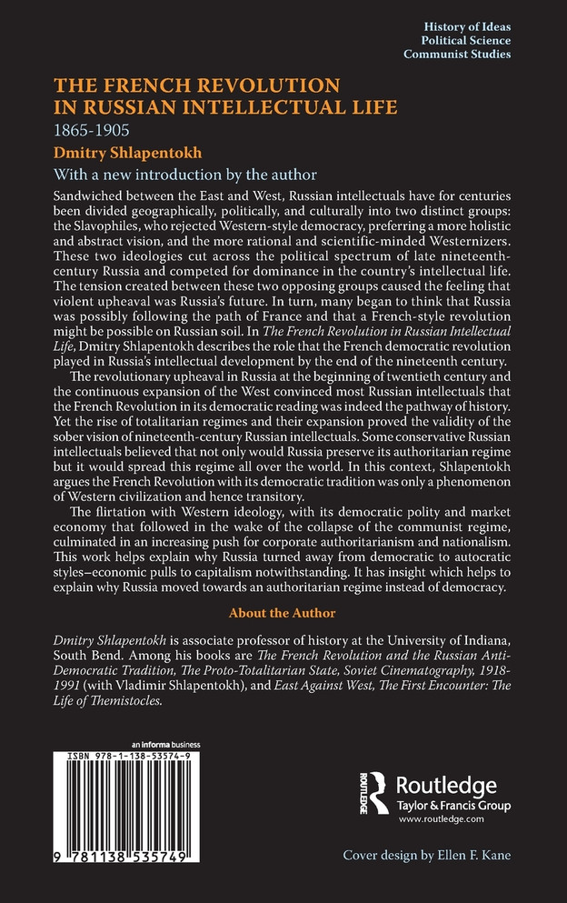 The French Revolution in Russian Intellectual Life