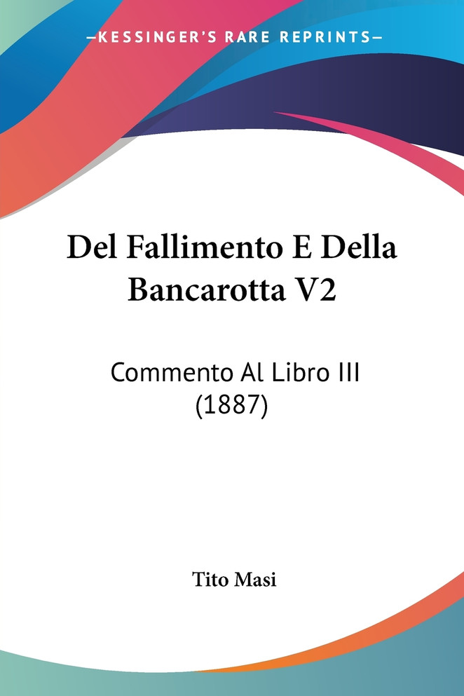Del Fallimento E Della Bancarotta V2