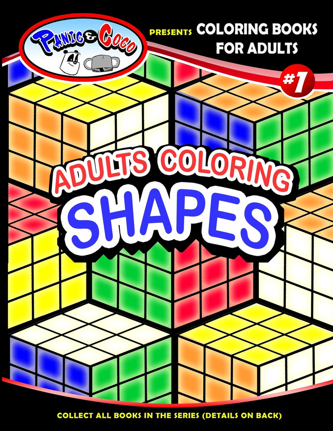 Panic and CoCo presents Adults Coloring Shapes