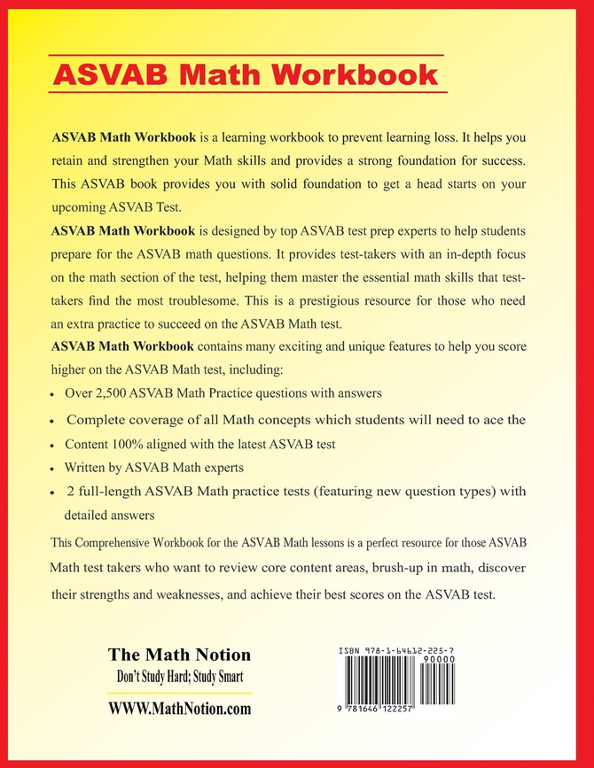 ASVAB Math Workbook