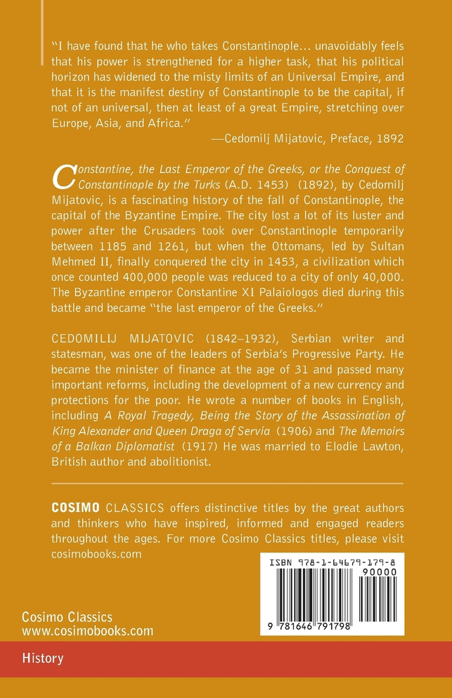 Constantine, the Last Emperor of the Greeks