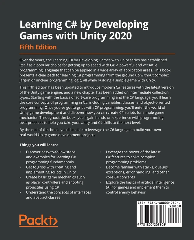 Learning C# by Developing Games with Unity 2020 - Fifth Edition