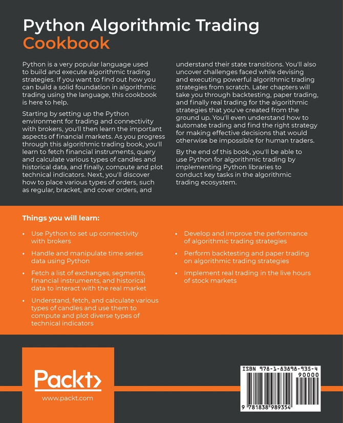 Python Algorithmic Trading Cookbook