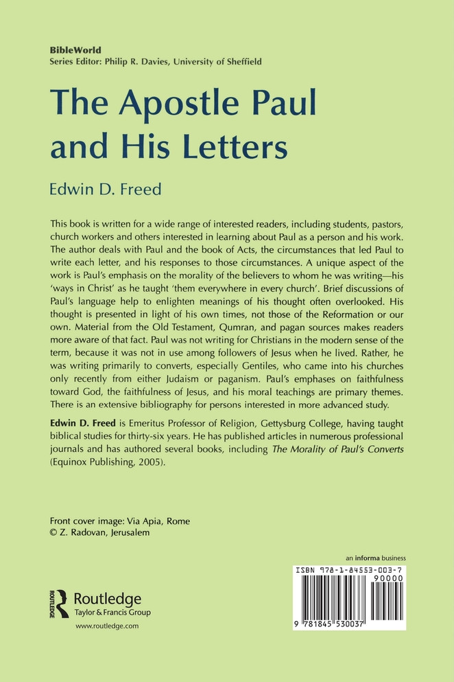 The Apostle Paul and His Letters