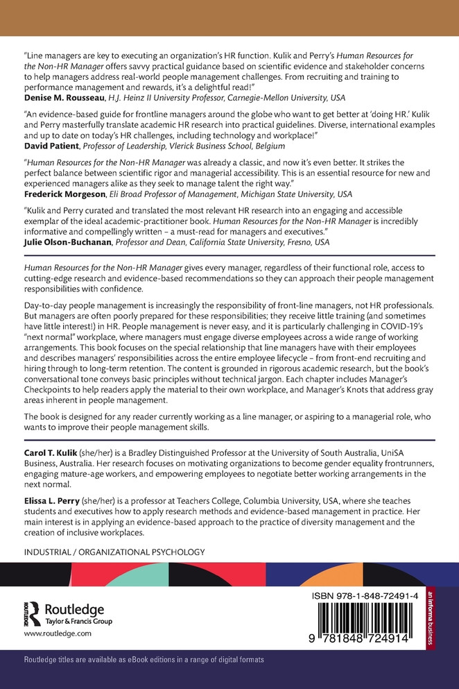 Human Resources for the Non-HR Manager