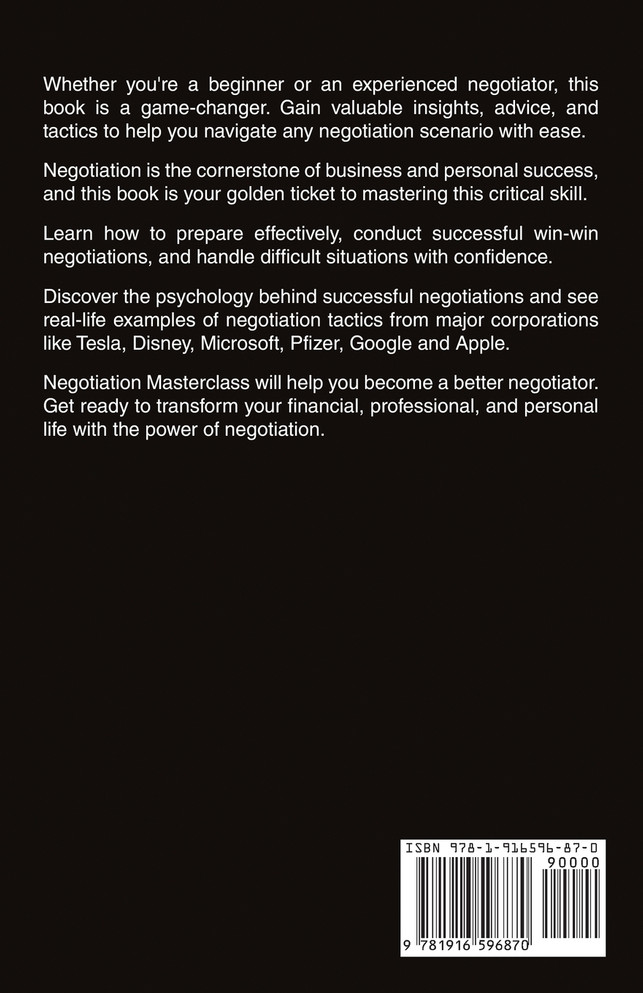 Negotiation Masterclass