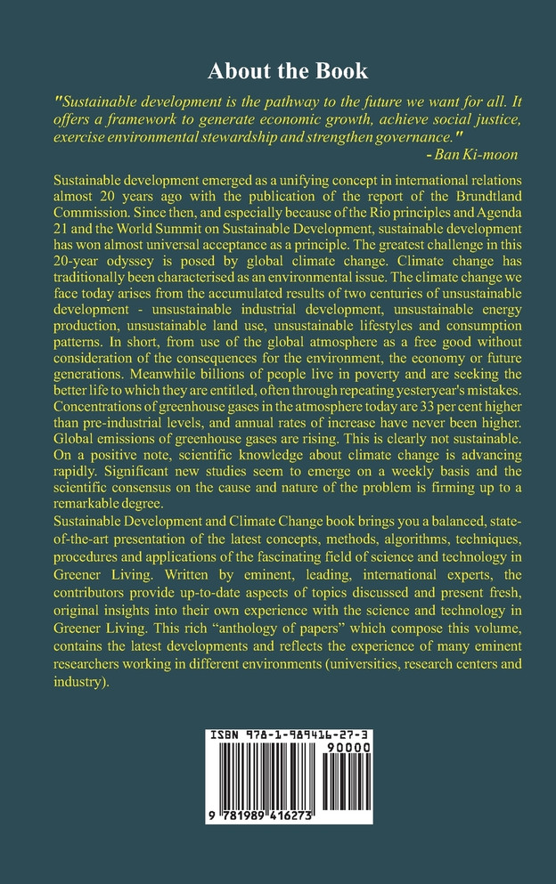 Sustainable Development and Climate Change