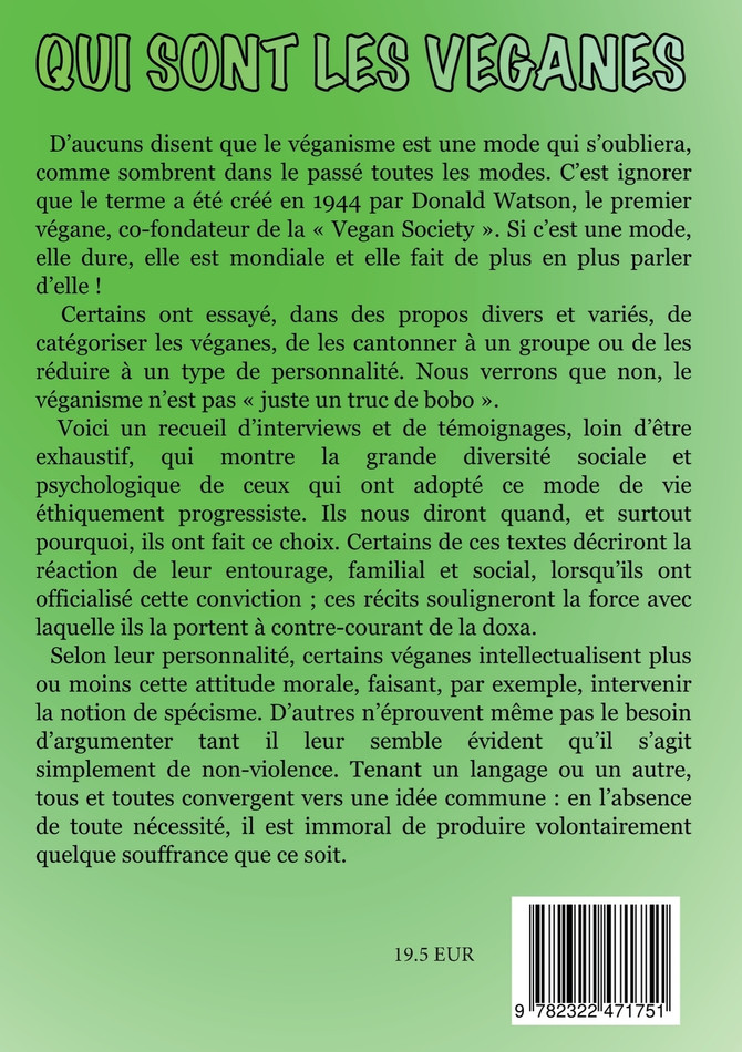 Qui sont les véganes