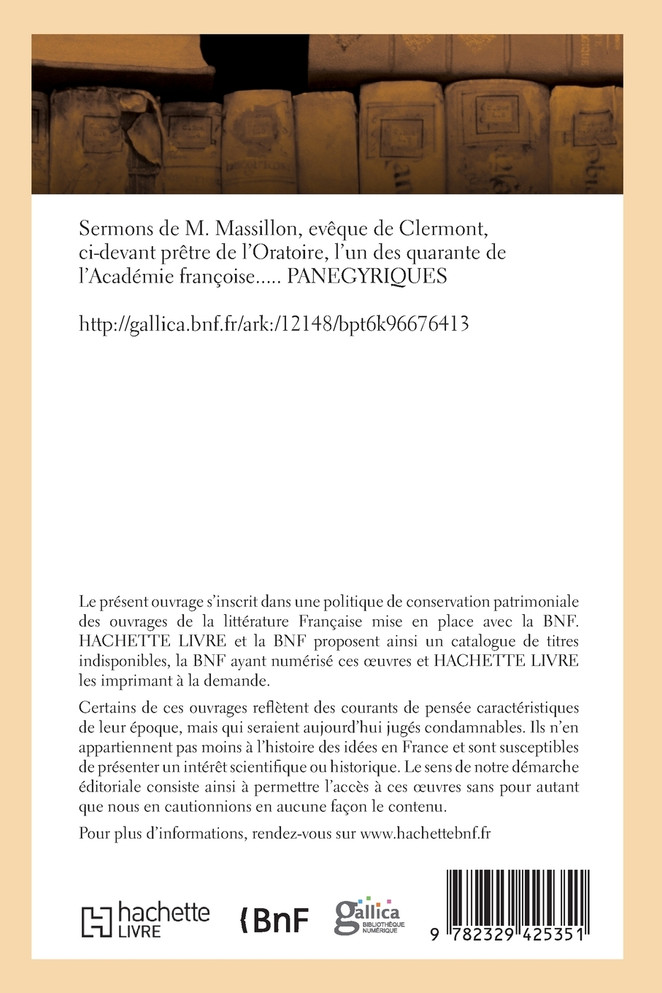 Sermons. Panégyriques