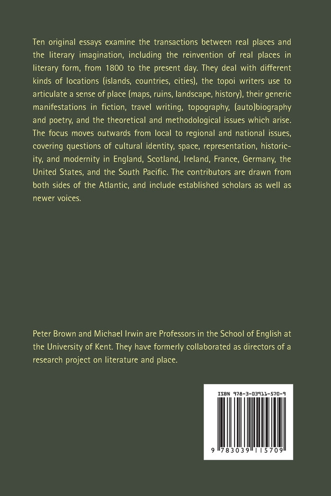 Literature and Place 1800-2000