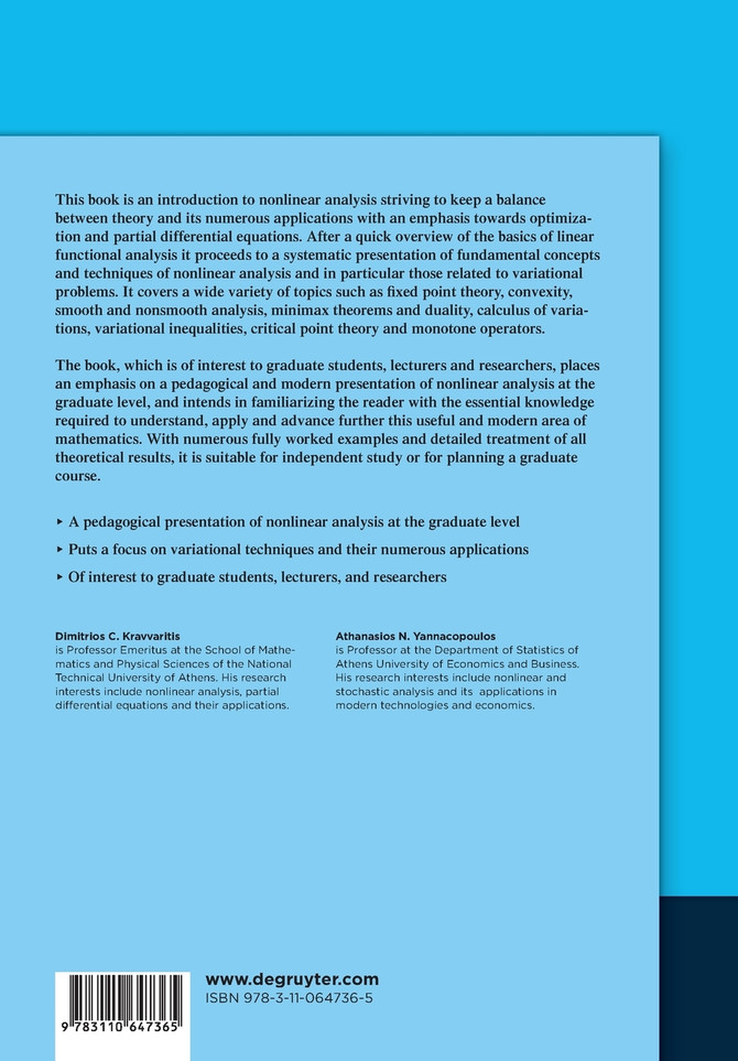 Variational Methods in Nonlinear Analysis