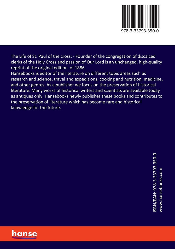 The Life of St. Paul of the cross