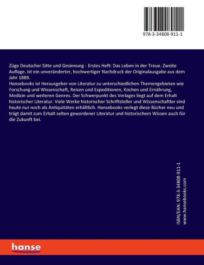 Züge Deutscher Sitte und Gesinnung
