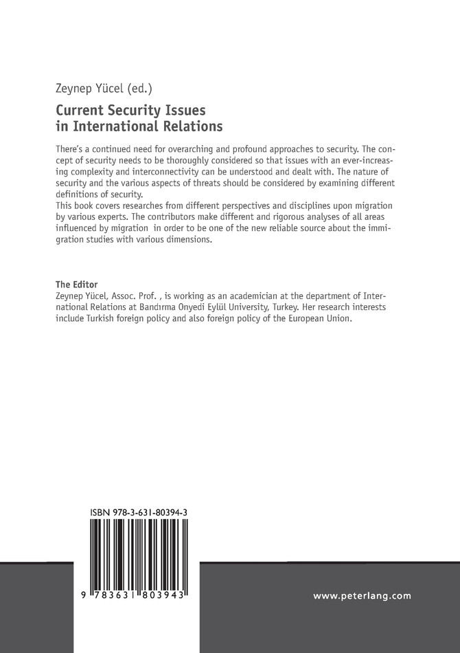 Current Security Issues in International Relations