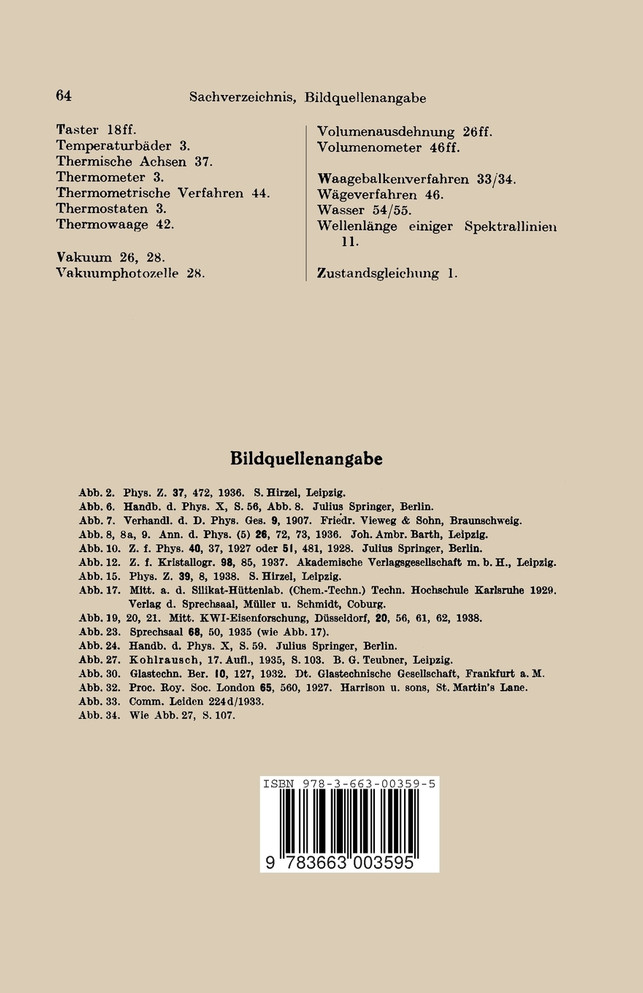 Die Wärmeausdehnung fester und flüssiger Stoffe