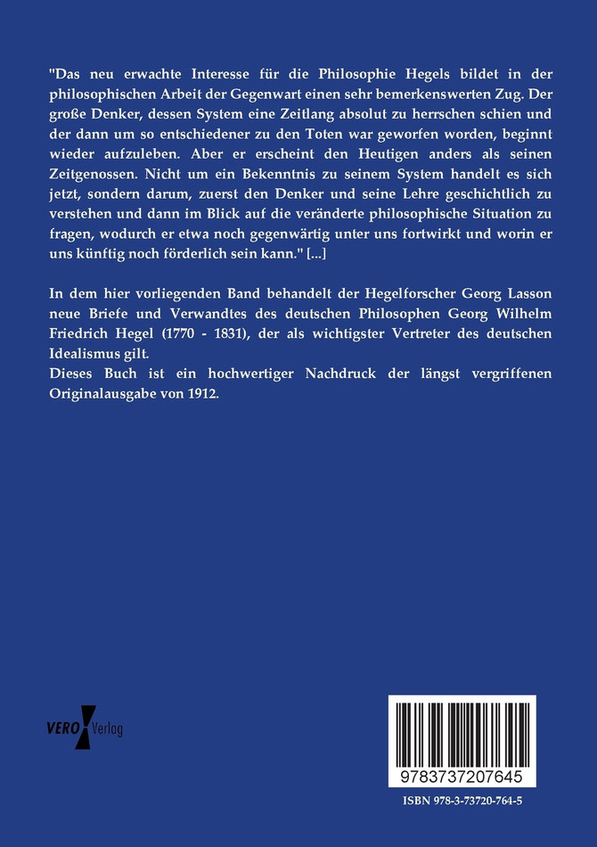 Neue Briefe Hegels und Verwandtes