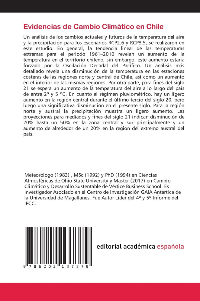 Evidencias de Cambio Climático en Chile