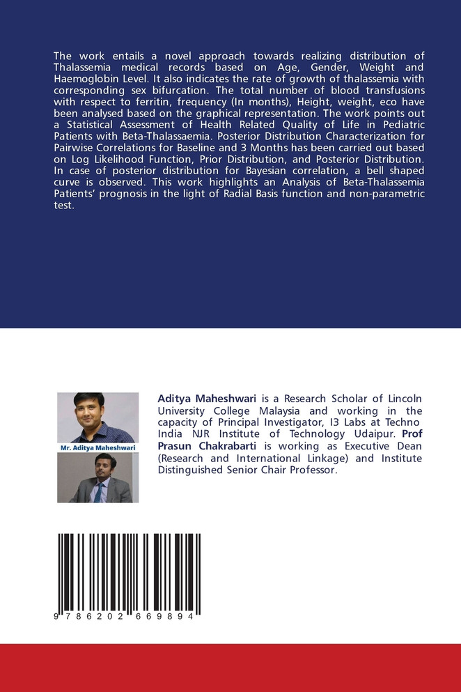 Beta Thalassemia - A Data Analytics Perspective
