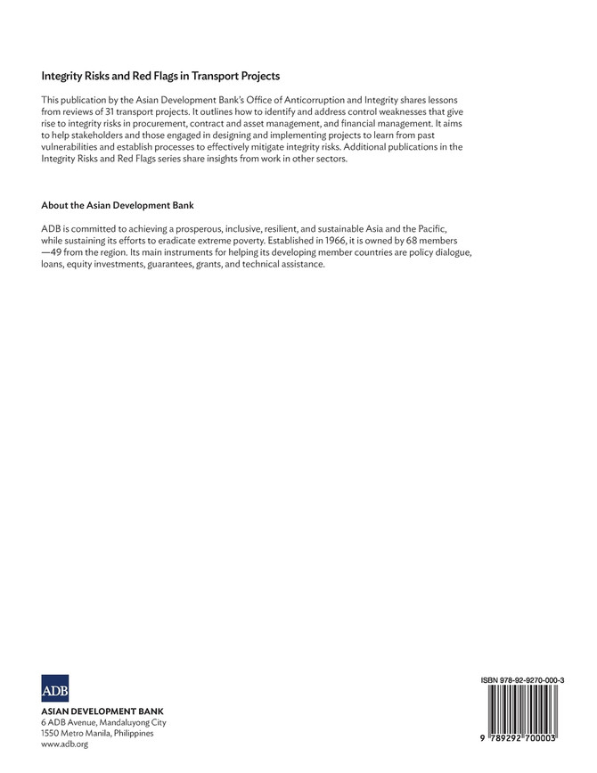Integrity Risks and Red Flags in Transport Projects
