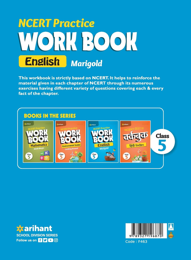 NCERT Practice Workbook English Marigold Class 5th