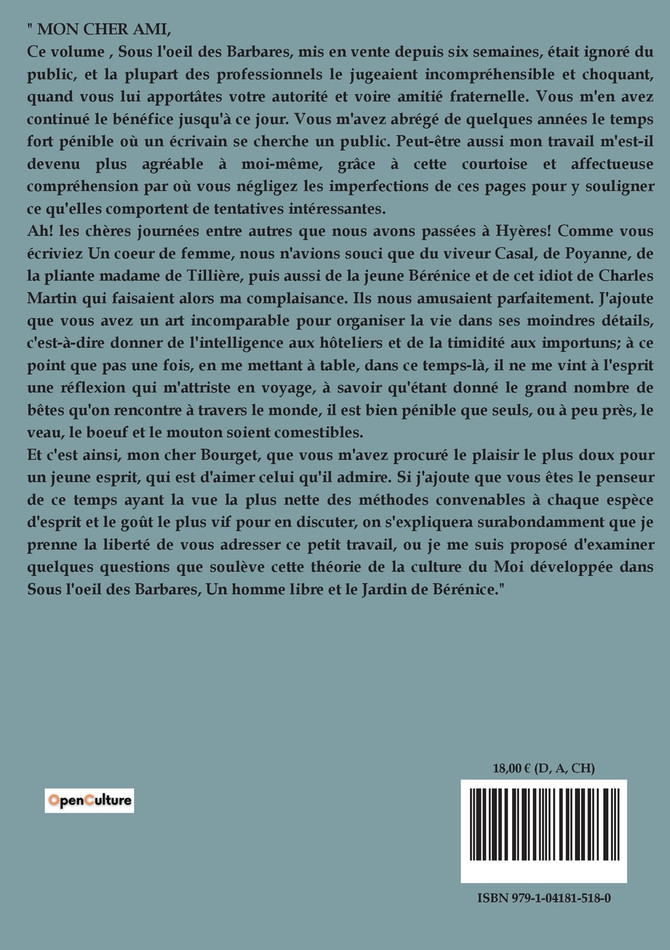 Le culte du moi