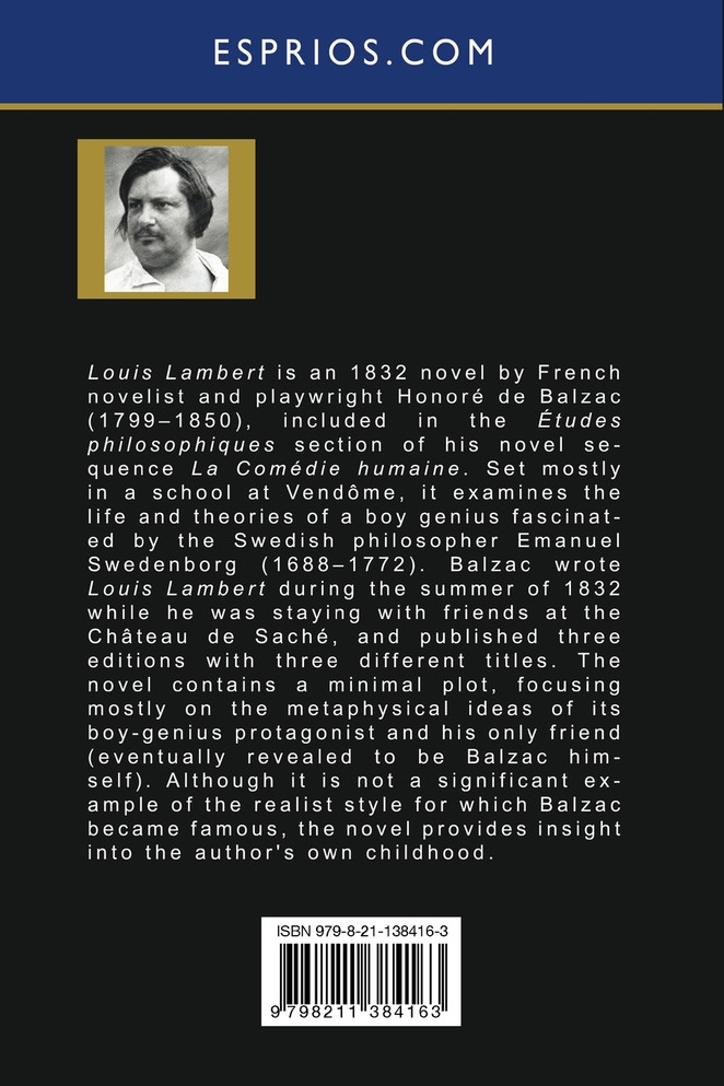 Louis Lambert (Esprios Classics)