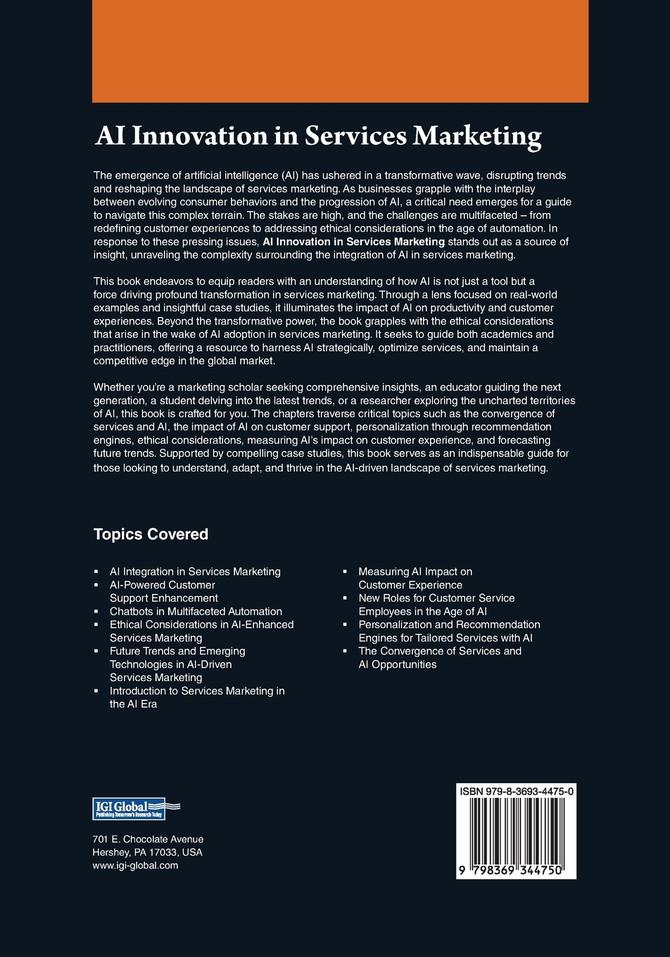 AI Innovation in Services Marketing