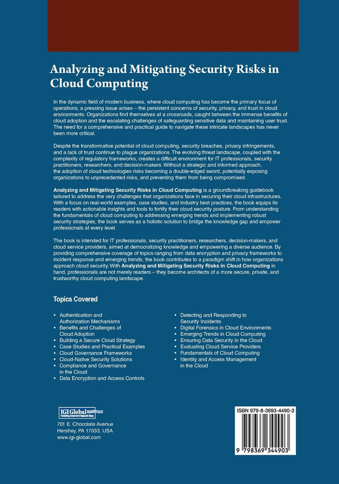 Analyzing and Mitigating Security Risks in Cloud Computing