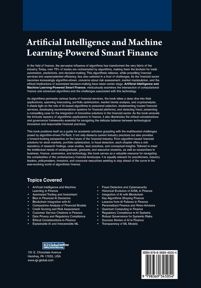 Artificial Intelligence and Machine Learning-Powered Smart Finance