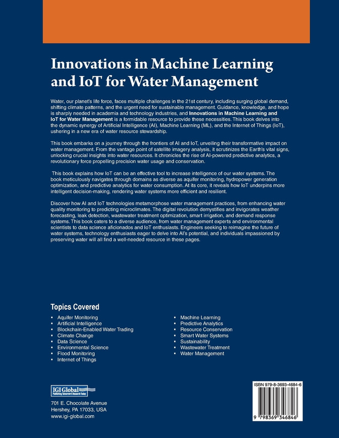 Innovations in Machine Learning and IoT for Water Management