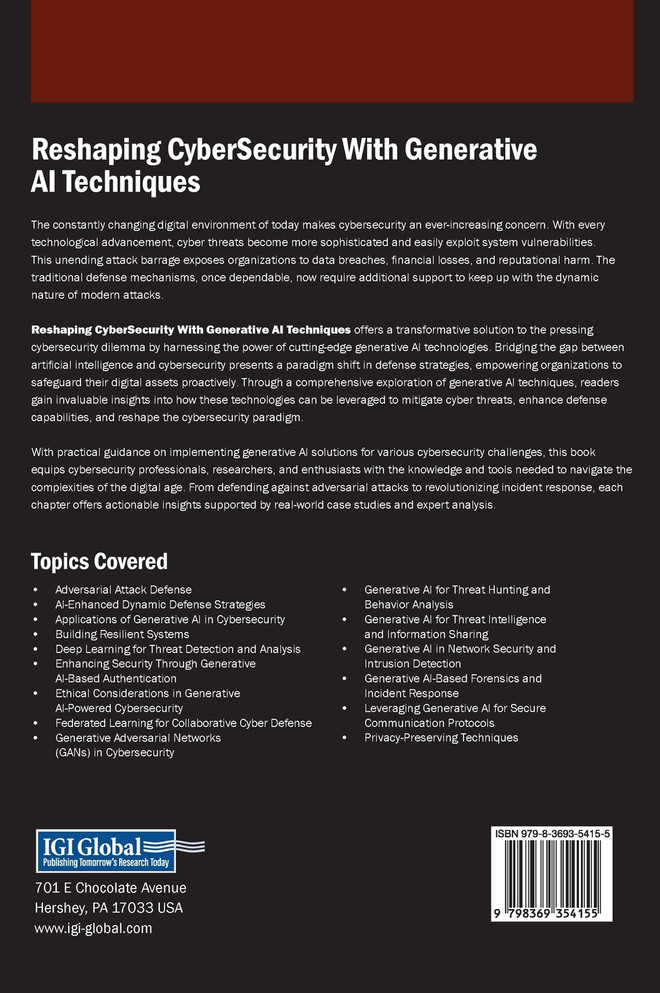 Reshaping CyberSecurity With Generative AI Techniques