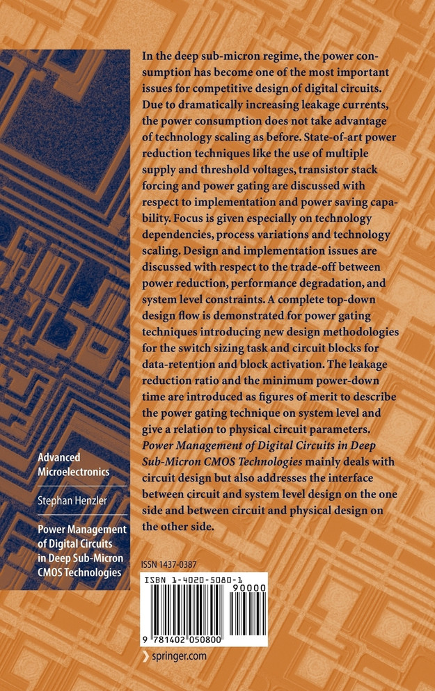 Power Management of Digital Circuits in Deep Sub-Micron CMOS Technologies