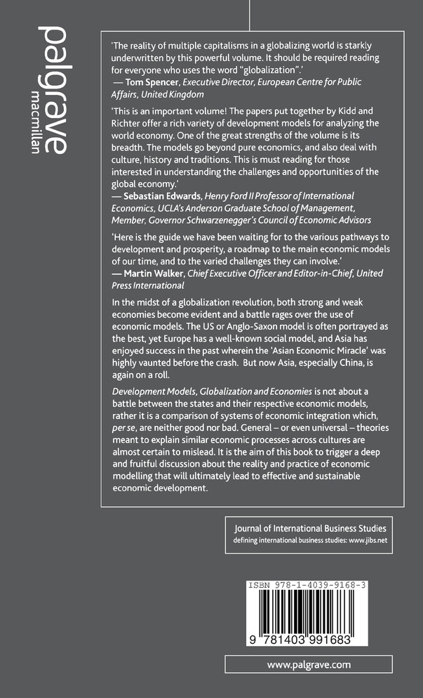 Development Models, Globalization and Economies