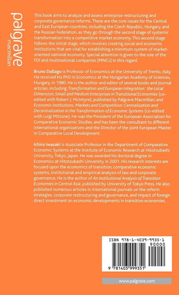 Corporate Restructuring and Governance in Transition Economies