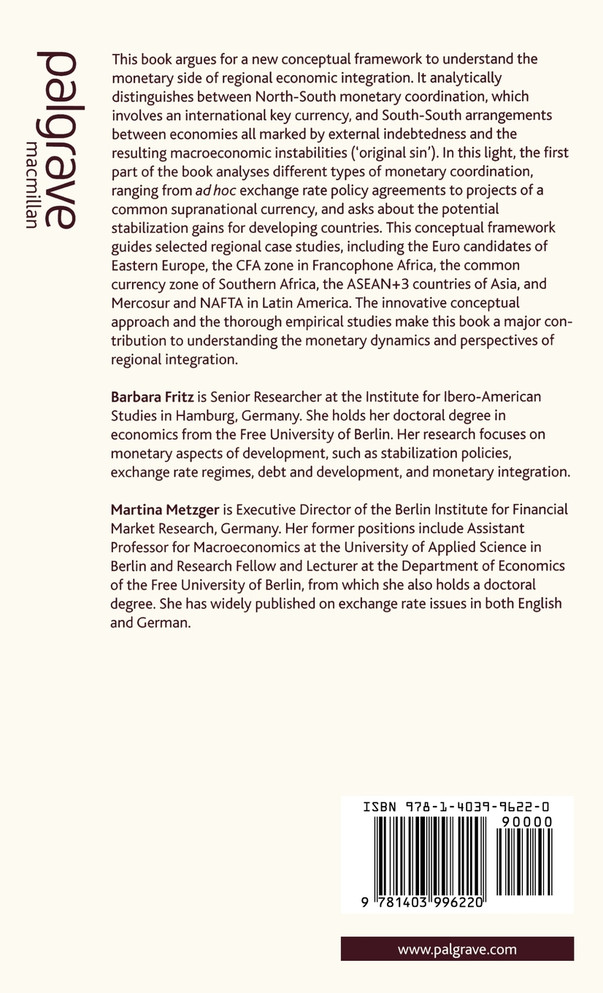 New Issues in Regional Monetary Coordination