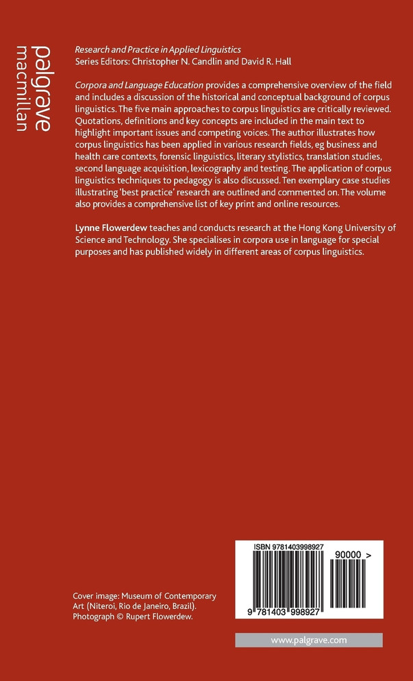 Corpora and Language Education