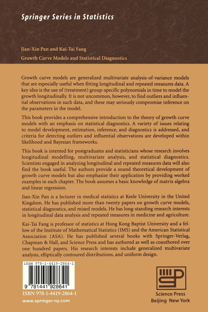 Growth Curve Models and Statistical Diagnostics