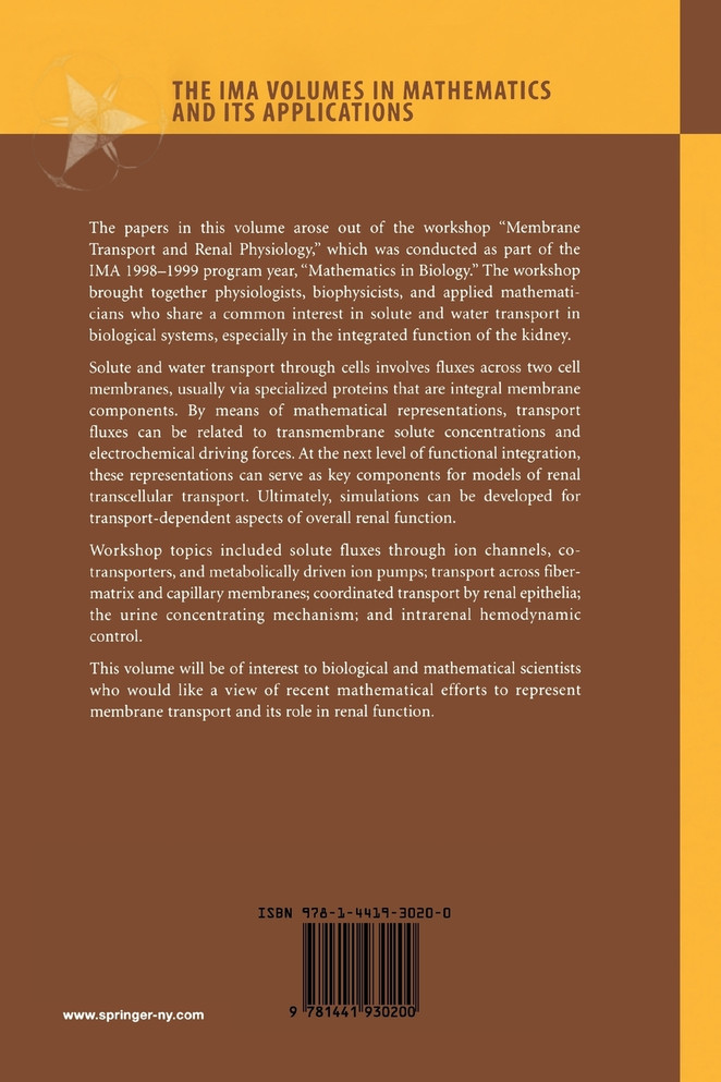 Membrane Transport and Renal Physiology