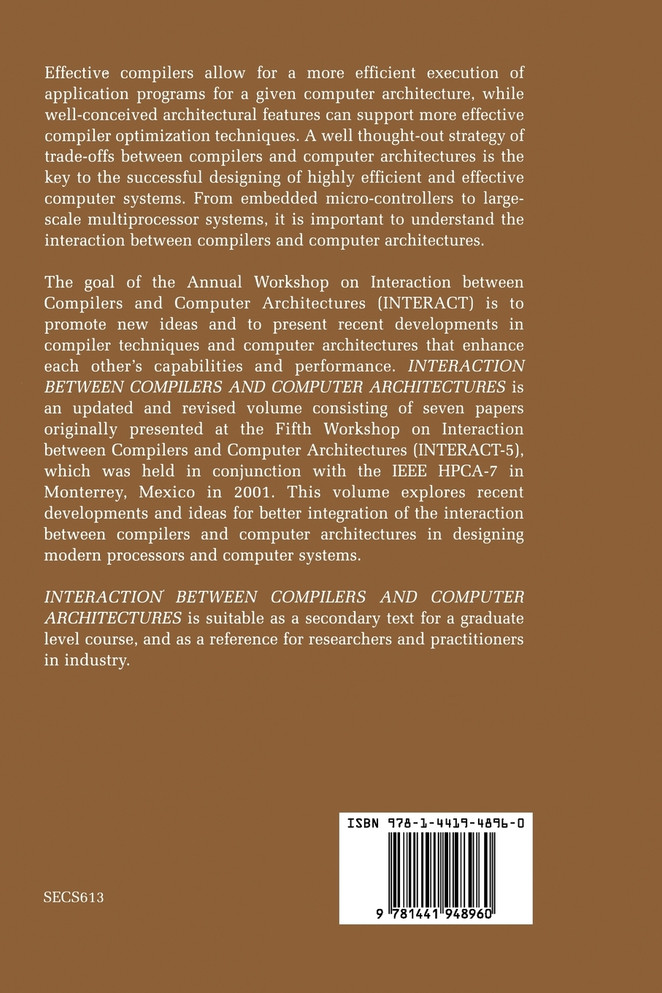 Interaction Between Compilers and Computer Architectures
