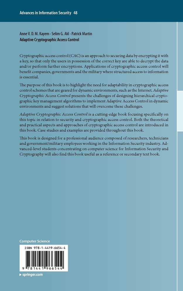 Adaptive Cryptographic Access Control