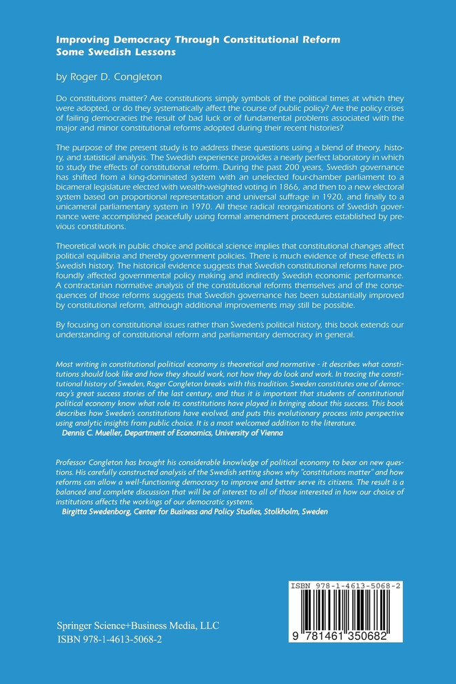 Improving Democracy Through Constitutional Reform