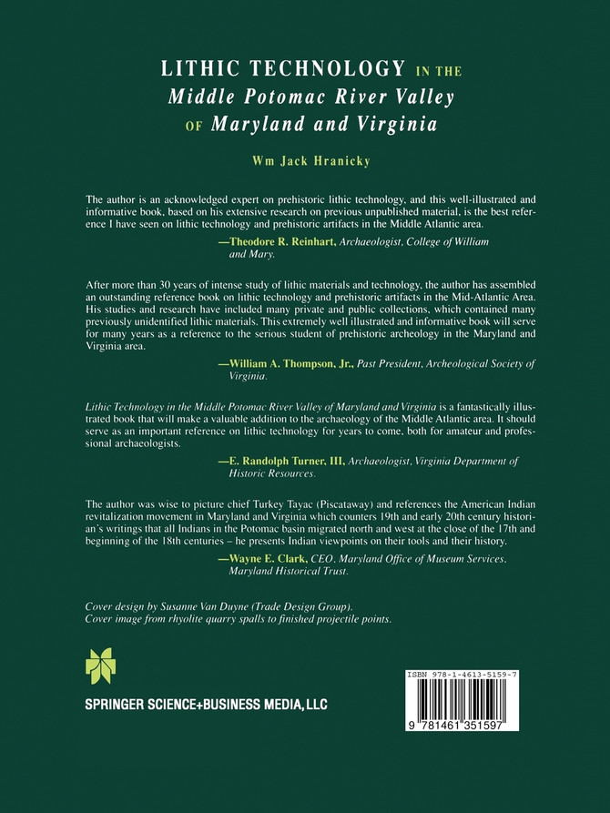 Lithic Technology in the Middle Potomac River Valley of Maryland and Virginia