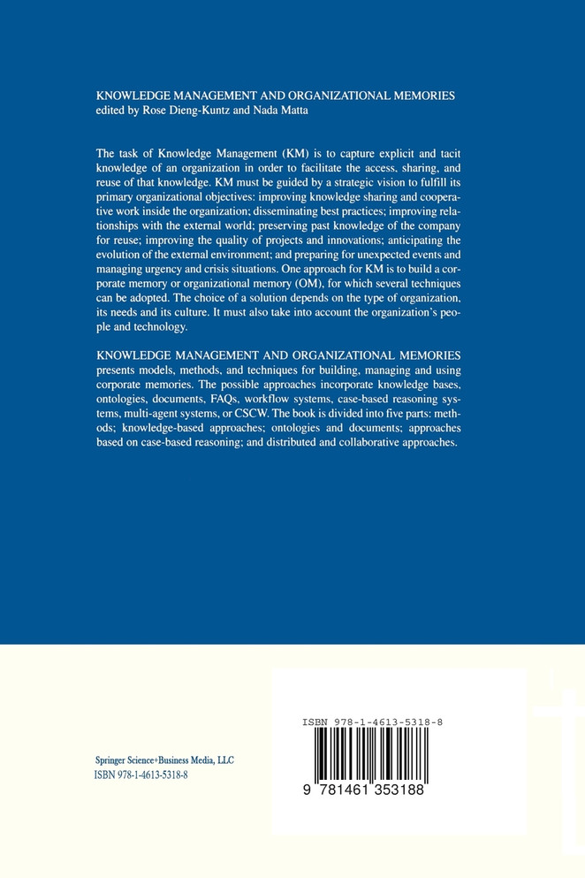 Knowledge Management and Organizational Memories