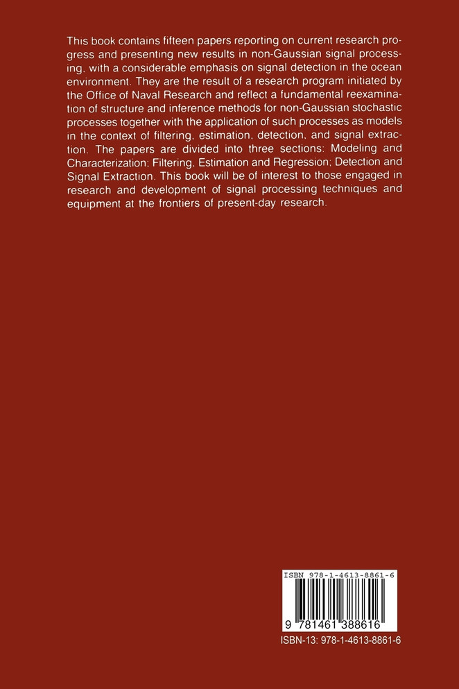 Topics in Non-Gaussian Signal Processing