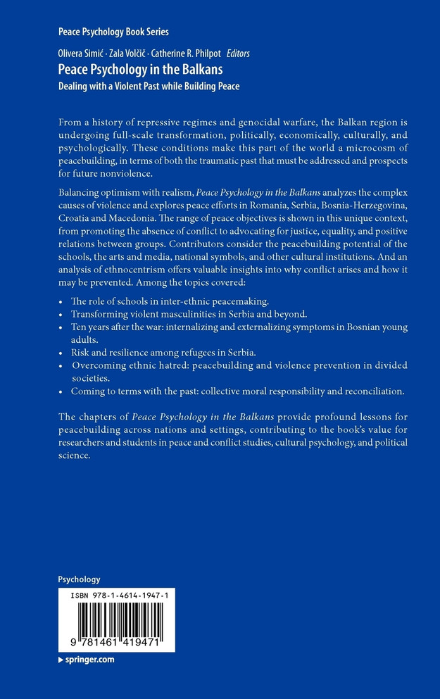 Peace Psychology in the Balkans