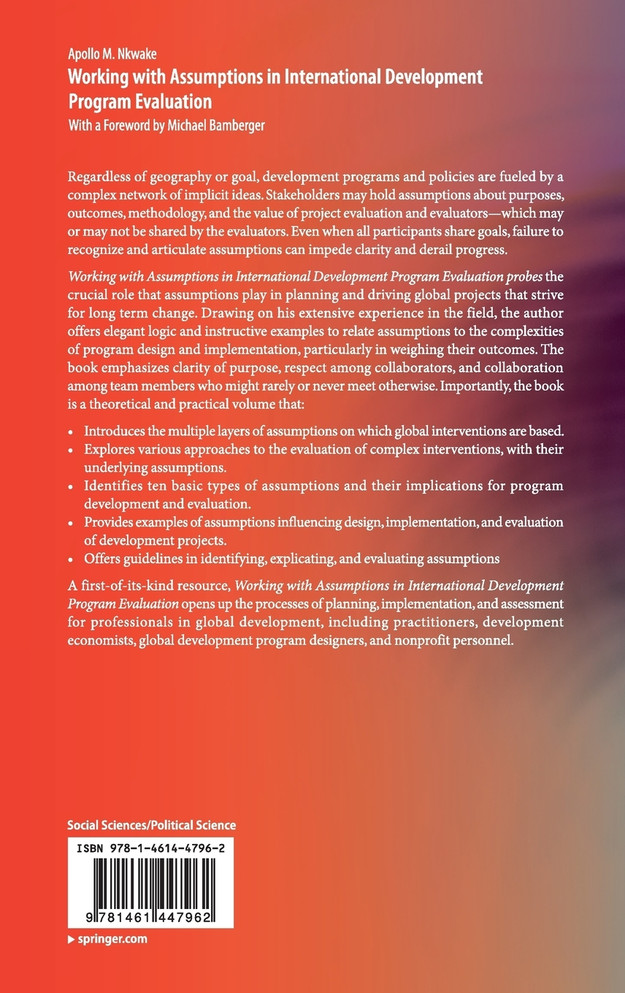 Working with Assumptions in International Development Program Evaluation