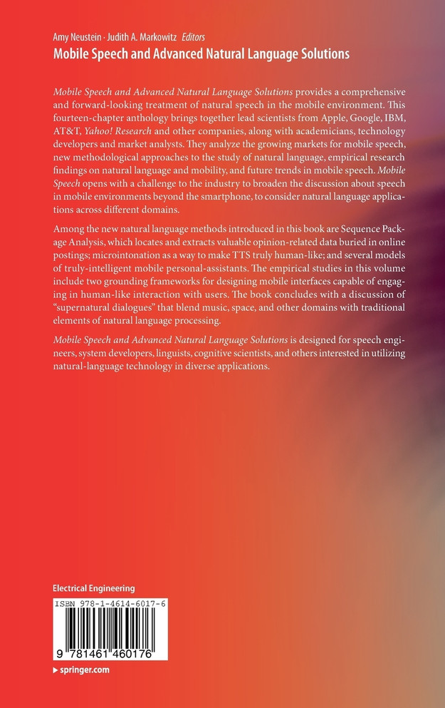 Mobile Speech and Advanced Natural Language Solutions