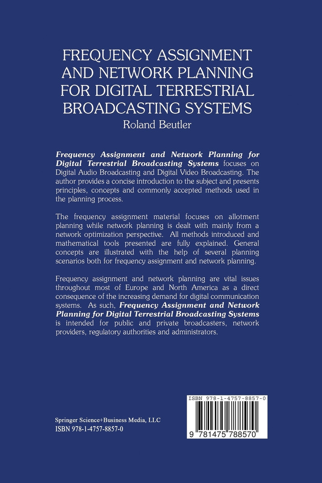Frequency Assignment and Network Planning for Digital Terrestrial Broadcasting Systems