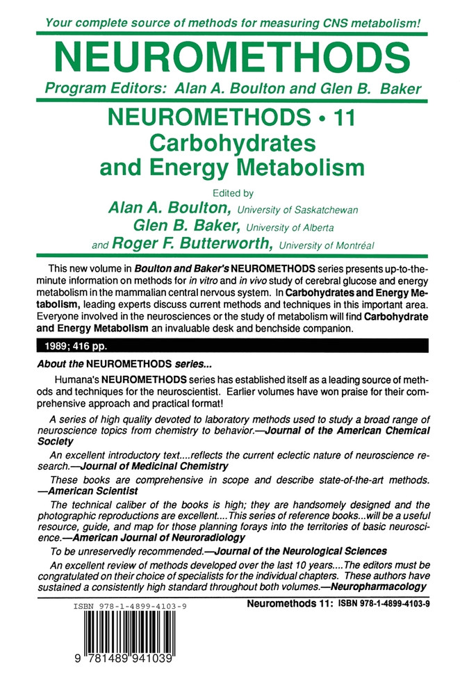 Carbohydrates and Energy Metabolism